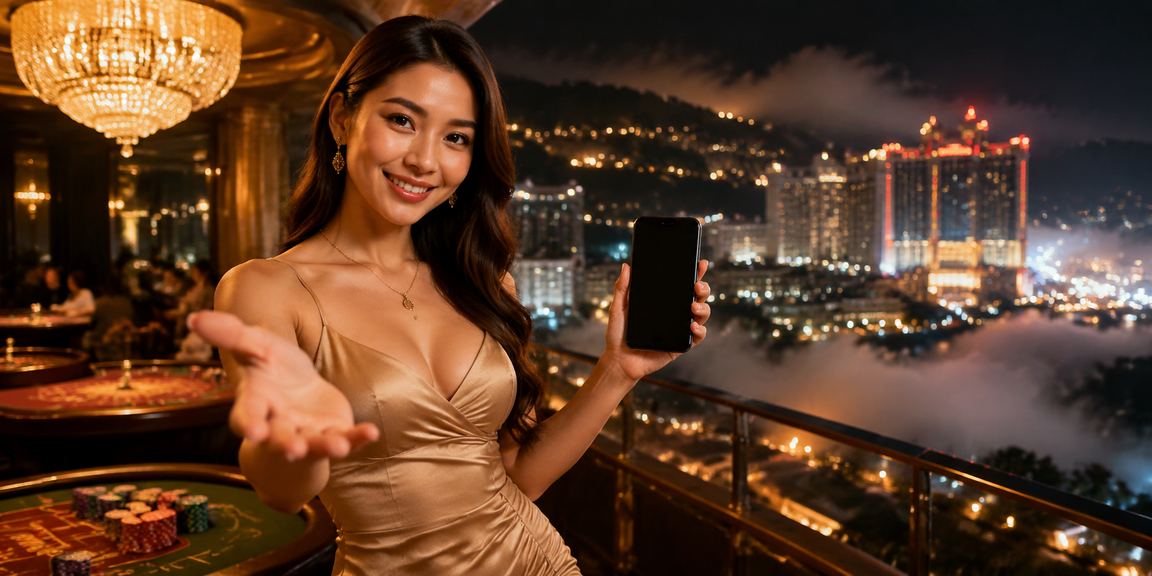 Platform kasino mudah alih waze009 diakses melalui peranti di Genting Highlands Malaysia