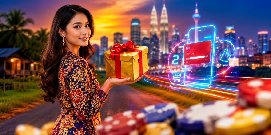Suasana kasino hiburan Malaysia dengan motif batik dan permainan popular waze009